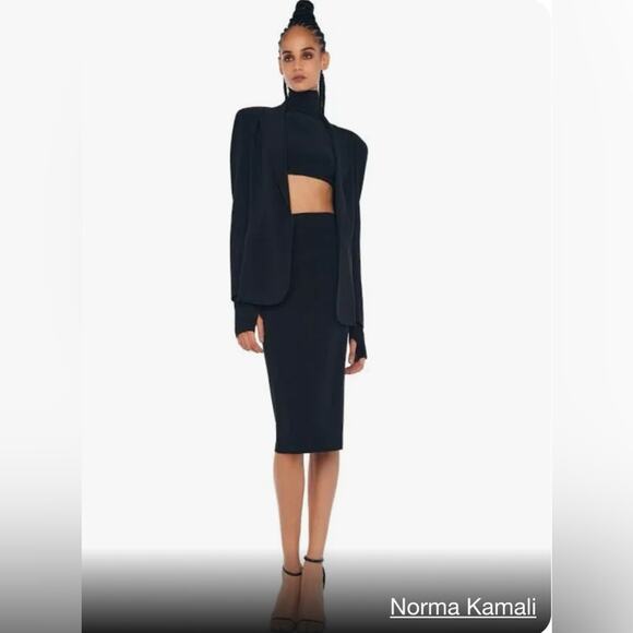 NORMA KAMALI Classic Single Breasted Jacket 14 - Picture 2 of 10